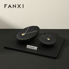 FANXI Hot sale black silk jewelry display set series