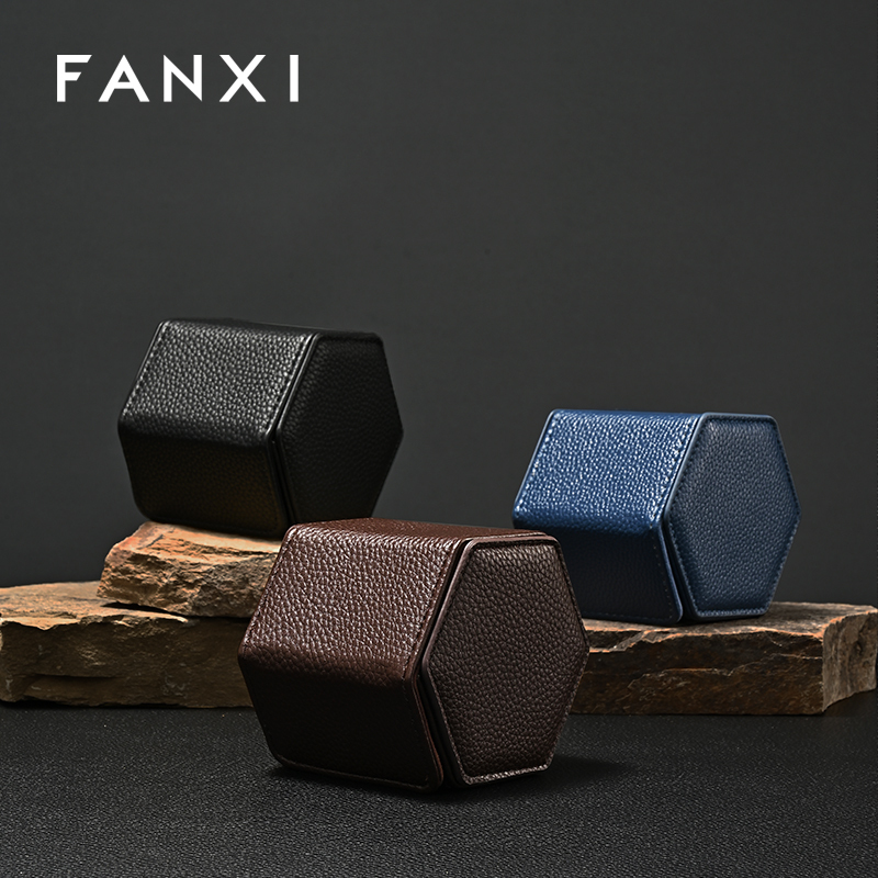 FANXI Fashion leather Multi-coloroption Watch storage bag