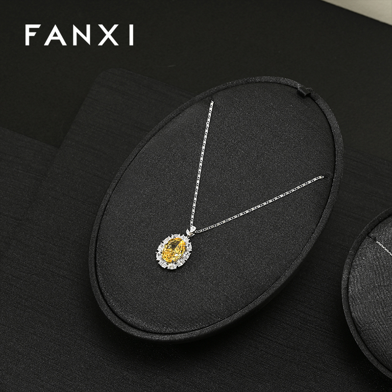 FANXI Hot sale black silk jewelry display set series