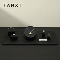 FANXI Hot sale black silk jewelry display set series