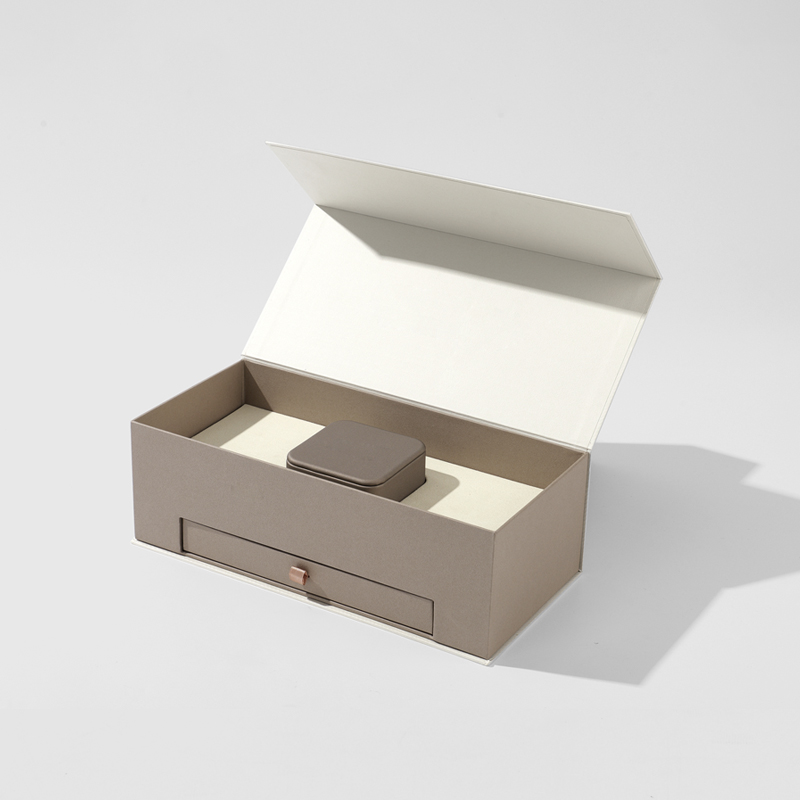 FANXI Custom beige velvet Jewelry box
