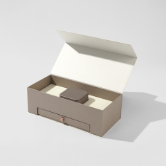 FANXI Custom beige velvet Jewelry box