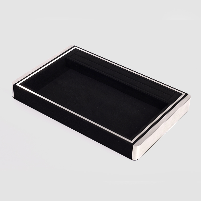 FANXI Custom Black paper suede Jewelry box