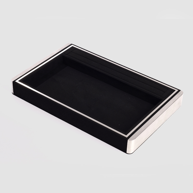 FANXI Custom Black paper suede Jewelry box