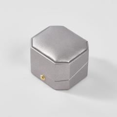 FANXI Custom gray leather velvet Jewelry box