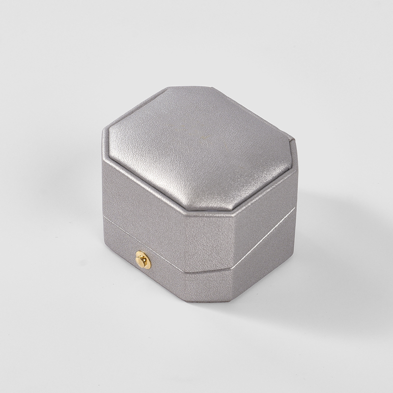 FANXI Custom gray leather velvet Jewelry box