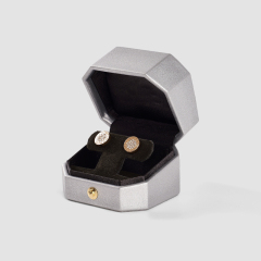 FANXI Custom gray leather velvet Jewelry box