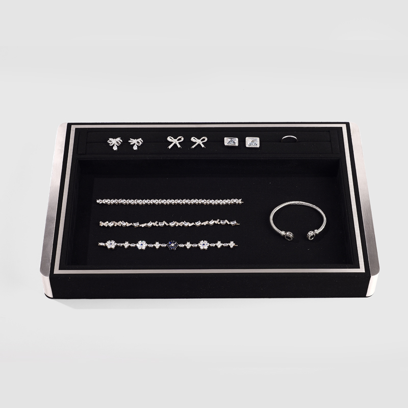 FANXI Custom Black paper suede Jewelry box