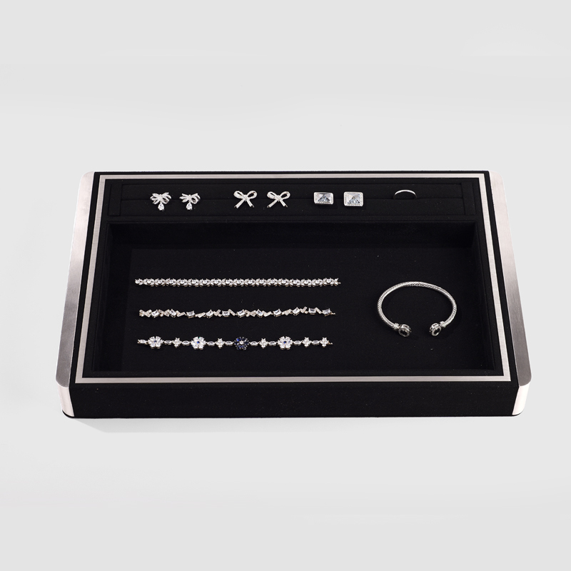 FANXI Custom Black paper suede Jewelry box