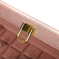 FANXI Custom Pink microfiber leather Jewelry case