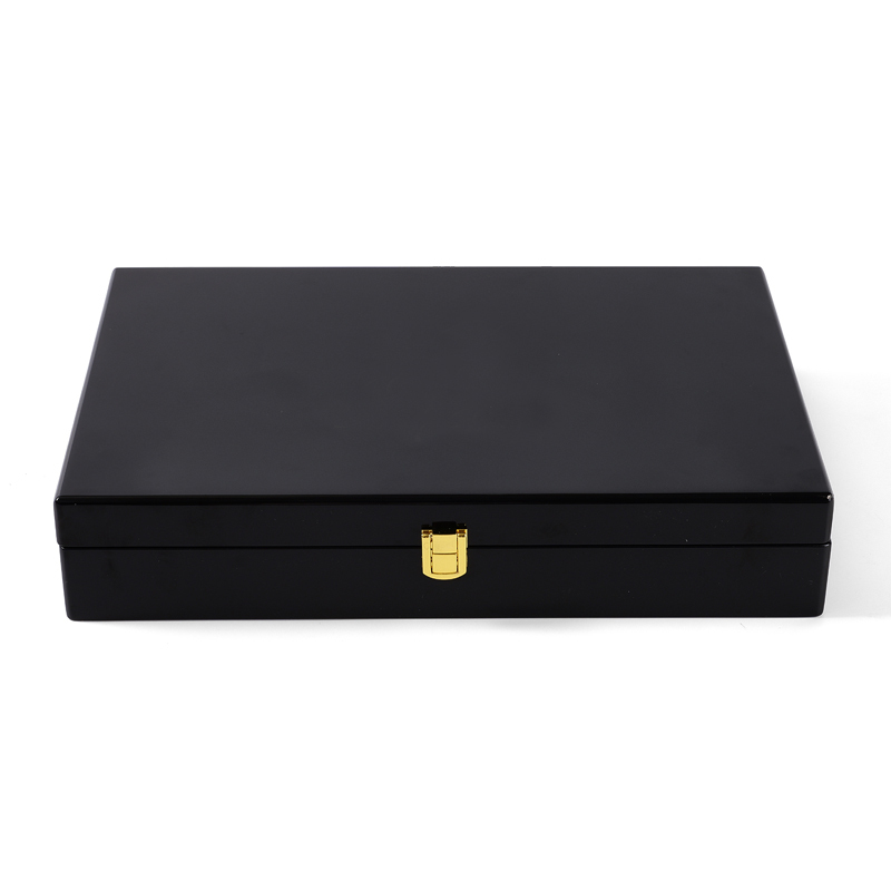 FANXI Custom paino painting velvet Black Jewelry case