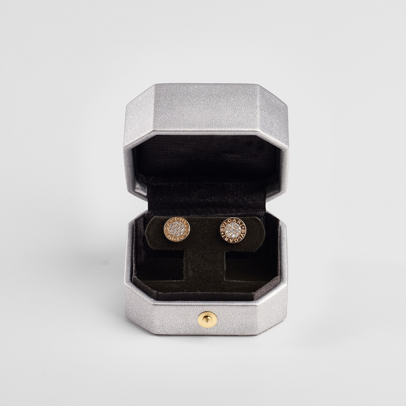 FANXI Custom gray leather velvet Jewelry box