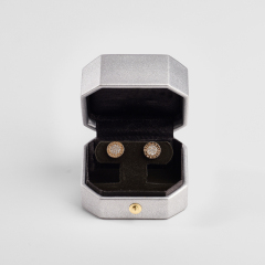 FANXI Custom gray leather velvet Jewelry box