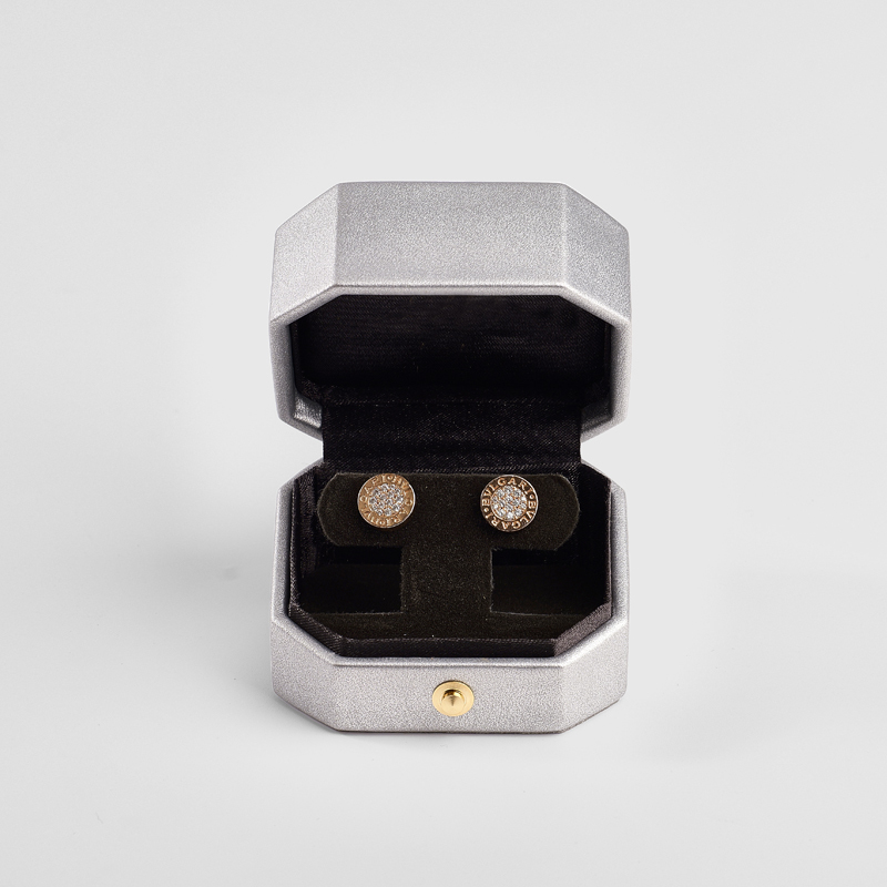 FANXI Custom gray leather velvet Jewelry box