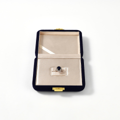 FANXI Custom Microfber silk purple Ring Box