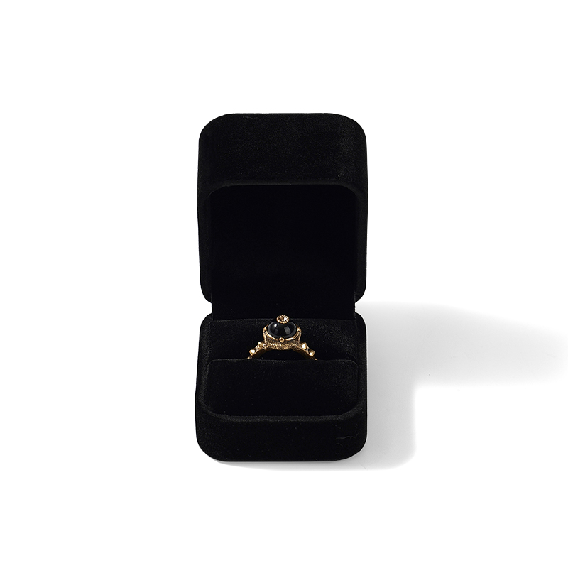 FANXI Custom Velvet Black Ring Box