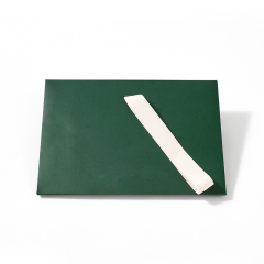 FANXI Custom art paper silk ribbon green Jewelry Bag