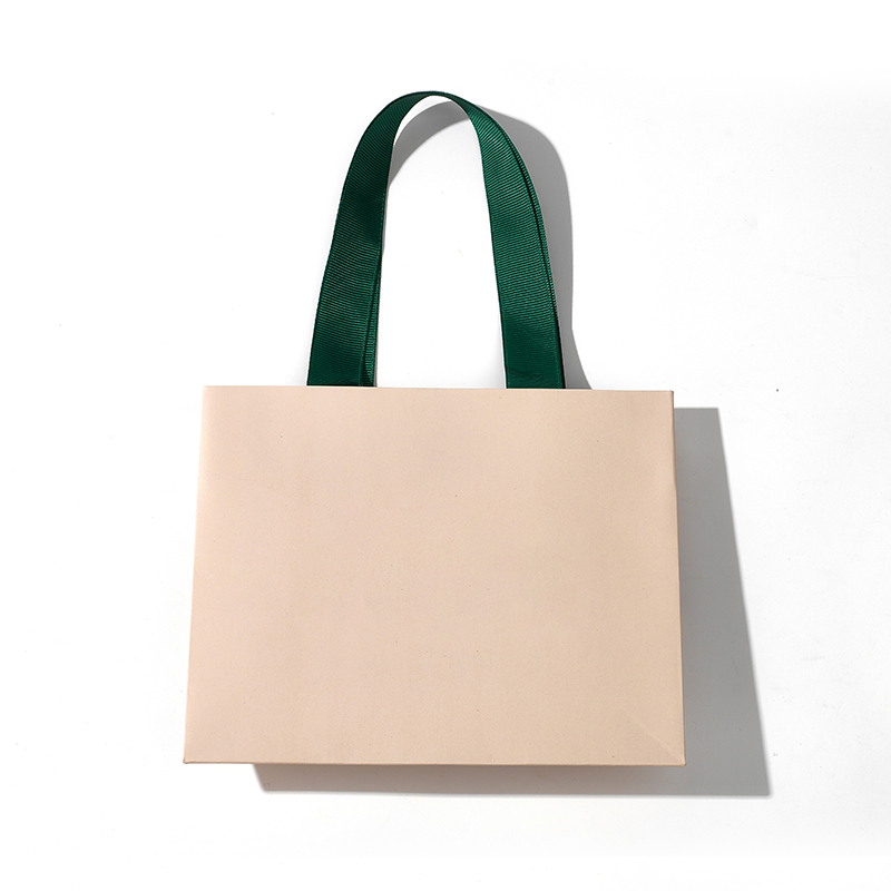 FANXI Custom Beige ribbon handle Jewelry Bag
