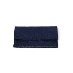 FANXI Custom suede Deep Blue pouch