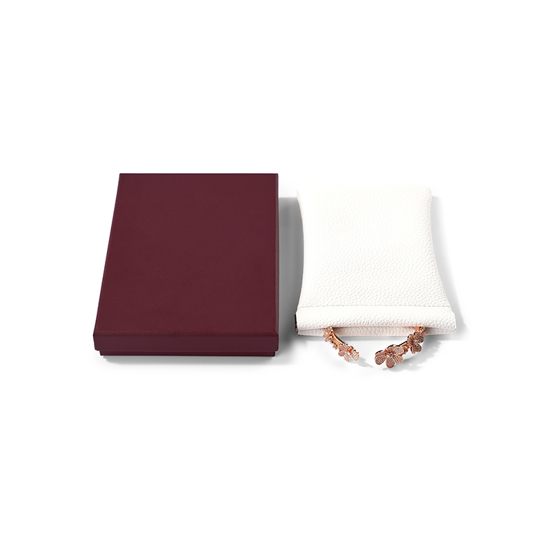 FANXI Custom leatherette paper White pu pouch