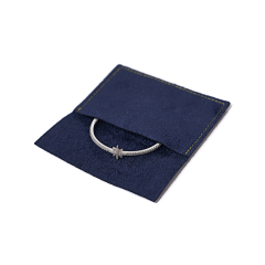 FANXI Custom suede Deep Blue pouch