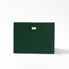 FANXI Custom art paper silk ribbon green Jewelry Bag