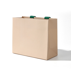 FANXI Custom Beige ribbon handle Jewelry Bag