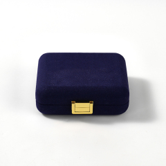 FANXI Custom Microfber silk purple Ring Box