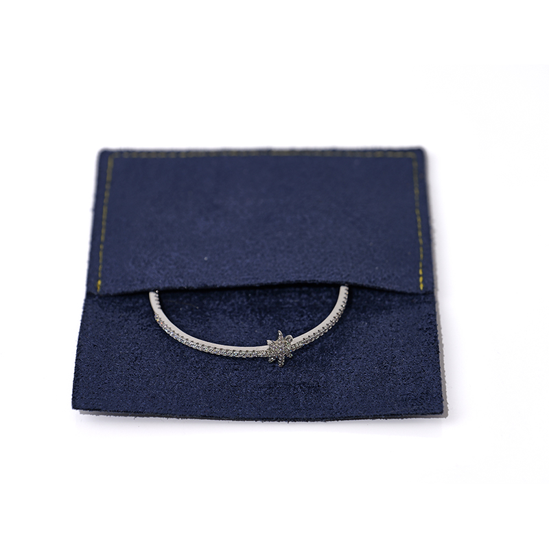 FANXI Custom suede Deep Blue pouch