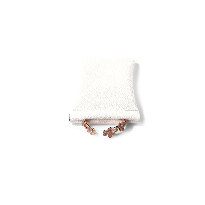 FANXI Custom leatherette paper White pu pouch