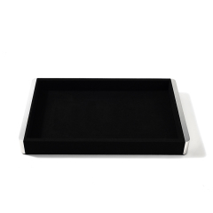 FANXI Custom Microfber Black Jewelry plate