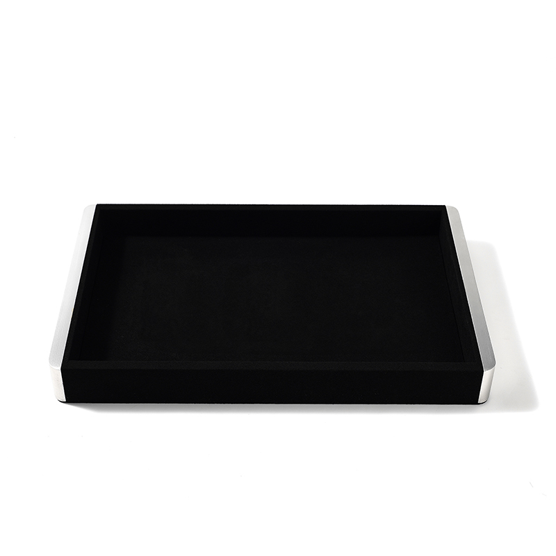 FANXI Custom Microfber Black Jewelry plate