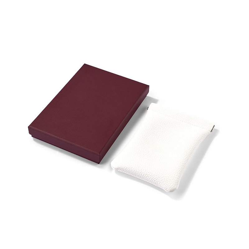 FANXI Custom leatherette paper White pu pouch