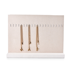 FANXI Custom leather Beige pendant display stand