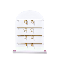 FANXI Custom acrylic metal white earrings display stand