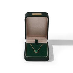 FANXI Custom velvet satin blackish green Pendant box