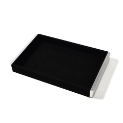 FANXI Custom Microfber Black Jewelry plate