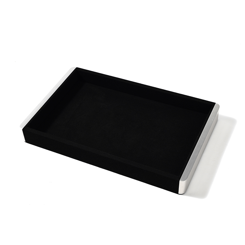 FANXI Custom Microfber Black Jewelry plate