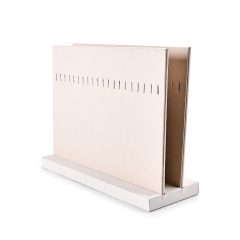 FANXI Custom leather Beige pendant display stand