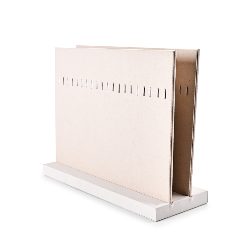 FANXI Custom leather Beige pendant display stand