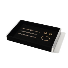 FANXI Custom Microfber Black Jewelry plate