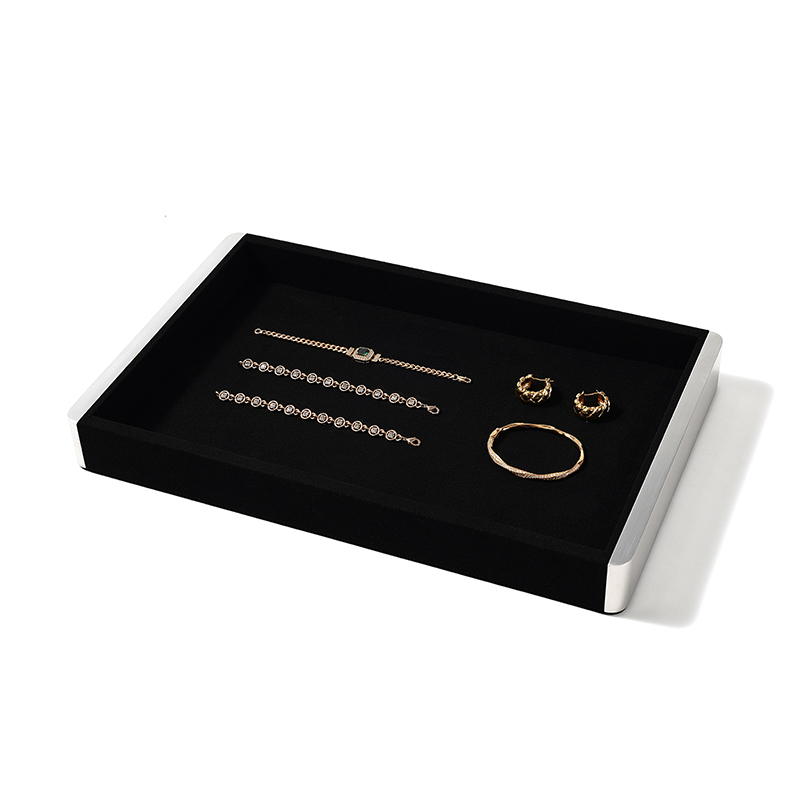 FANXI Custom Microfber Black Jewelry plate