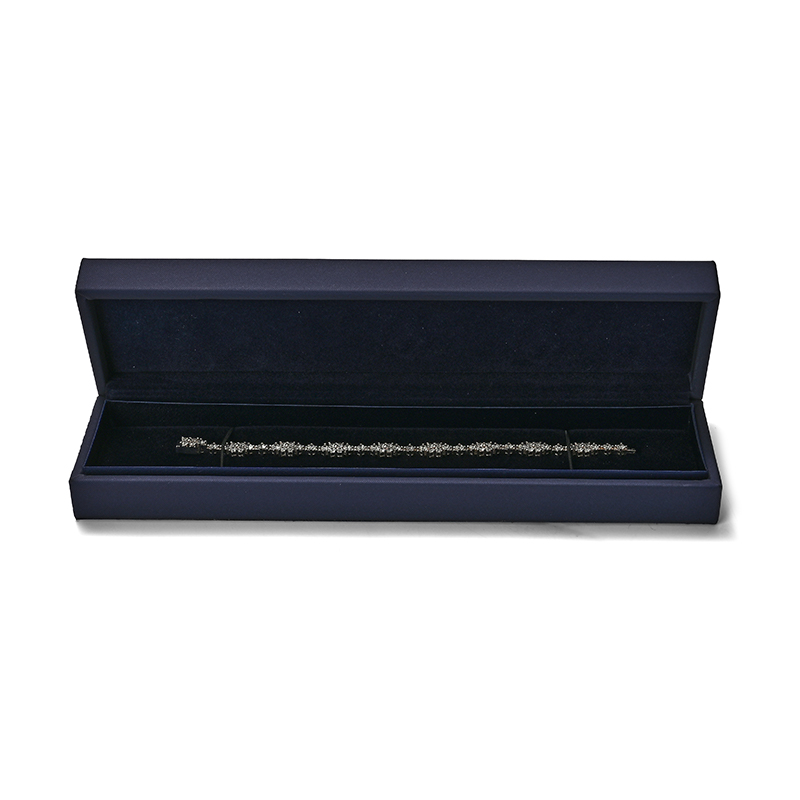 FANXI Custom velvet silk Deep Blue Long chain box