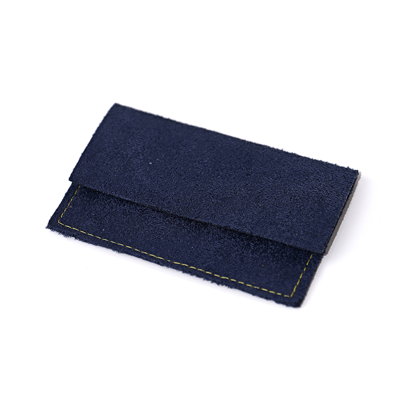 FANXI Custom suede Deep Blue pouch