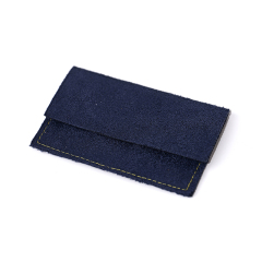 FANXI Custom suede Deep Blue pouch
