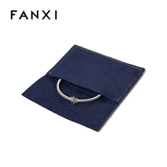 FANXI Custom suede Deep Blue pouch