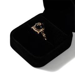 FANXI Custom Velvet Black Ring Box