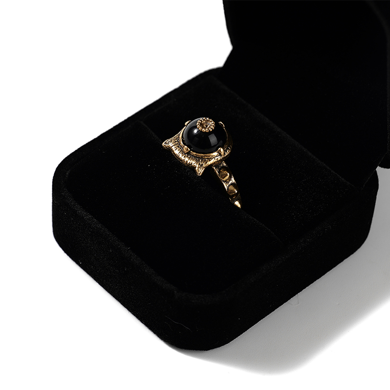 FANXI Custom Velvet Black Ring Box