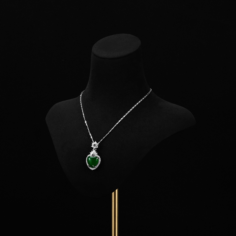 FANXI Luxury microfiber polychrome jewelry bust