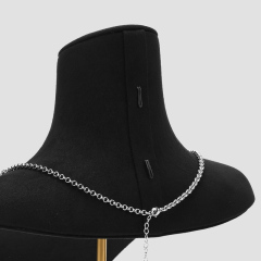 FANXI Luxury microfiber polychrome jewelry bust